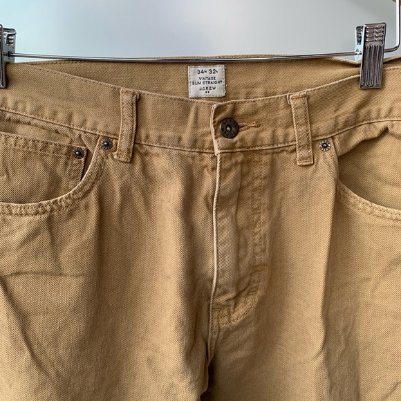 J CREW mens pants 34 x32 vintage slim straight - Picture 2 of 5
